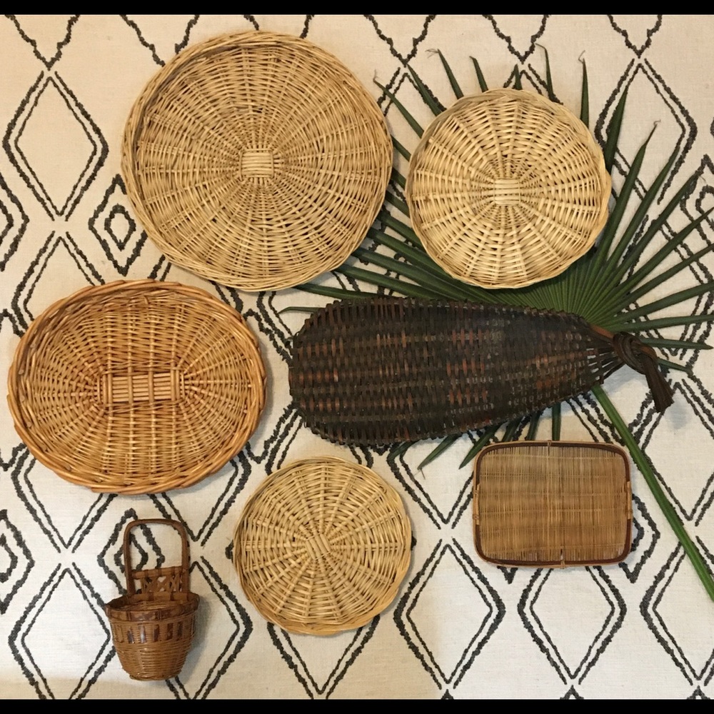 Boho Style Basket Wall Decor